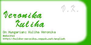 veronika kuliha business card